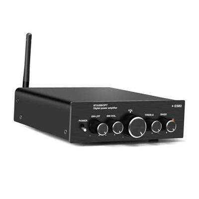 Stereo Audio Receiver Amplifier,100W Bluetooth 5.0 Mini Hi-Fi Audio Amp,2.1 