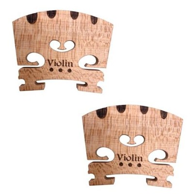 2pcs Violin Bridge 4/4 Full Size Fine Grade Maple Violin Parts Music 
