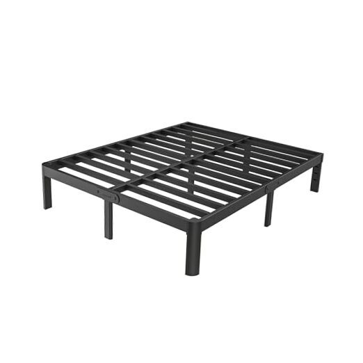 Black Bed Frame Size Metal Bed Frame No Box Spring