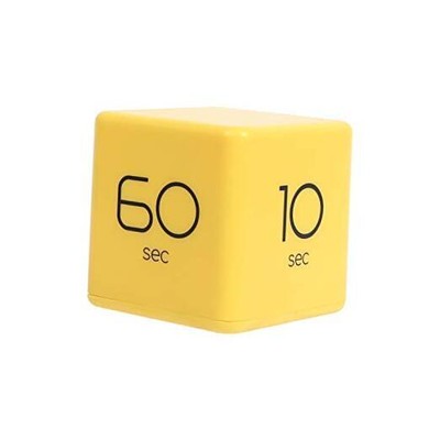  Cube Timer, Time Management, Kitchen Timer, Kids Timer, Workout Timer, Yellow