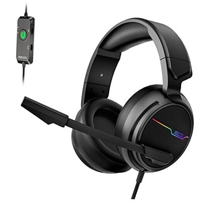 V20U USB Pro Gaming Headset for PC - 7.1 Surround Sound Headphones with Noise 