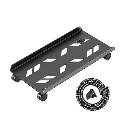 Computer Tower Stand, Ventilated Mobile CPU Stand, Steel PC Tower Standard