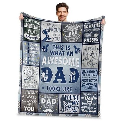 Bests Idea, Gifts for Dad from Son Daughter, Birthday Gifts 60''X50'' Dad Gift