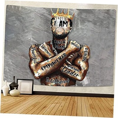 Black King Tapestry African American Tapestry King 80x60inch (200x150cm) Art-B