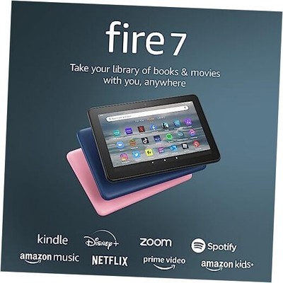 Amazon tablet, 7  display, read and 16 GB Lockscreen Ad-Supported Black Fire 7