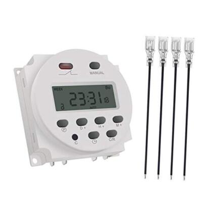 CN101A 12V Timer Switch 7 Days Weekly Programmable Digital Time Relay DC/AC 