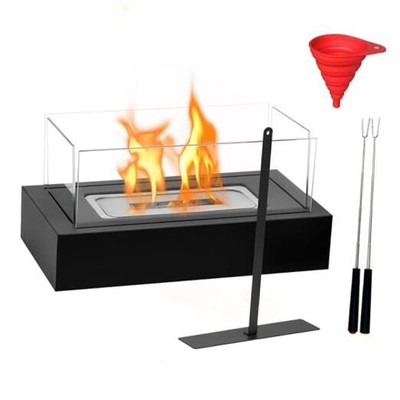  Tabletop Fire Pit, Indoor Fire Pit Tabletop, Table Top Black (Standard)