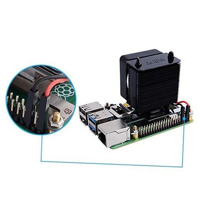  Raspberry Pi Cooling Fan, Raspberry Pi ICE Tower Cooler, RGB Cooling Fan with 