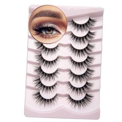  Lashes Mink False Eyelashes Natural Wispy Lashes Soft Faux Mink A04 (9MM-16MM)