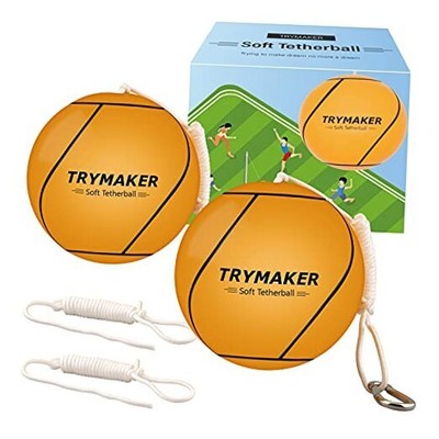 Tetherball, 2 Set in 1 Tether Balls and Rope Set for Kids,Replacement 