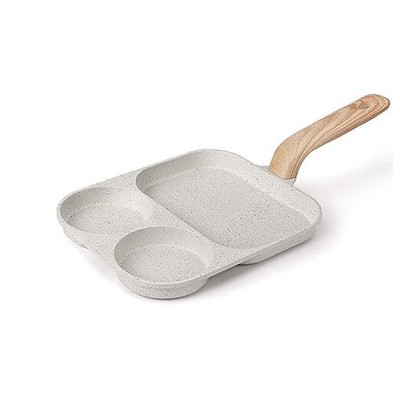 Egg Pan Nonstick Frying Pan,Egg Frying Pan 3 Section,Omelette Pan model 1