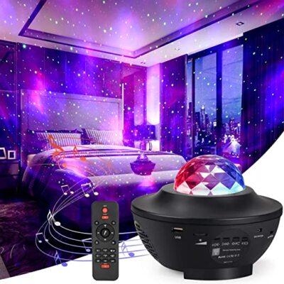 Starry Sky Projector Light USB Galaxy Star Night Lamp LED with Ocean Wave US ^
