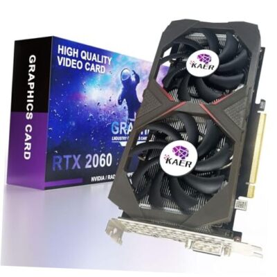 KAER Gaming GeForce RTX 2060 6GB GDRR6 192-Bit HDMI/DP/DVI XB-RTX2060-6G
