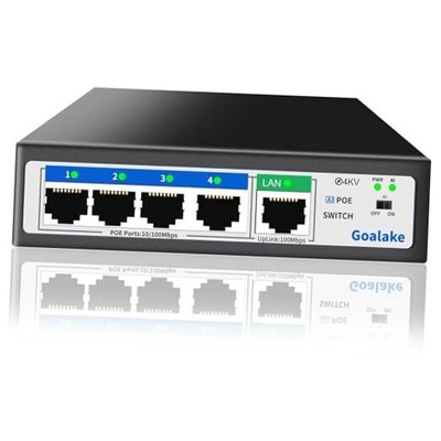 5 Port Ethernet PoE Switch (4 Port Poe Switch with1 Uplink 5 Port |52W 4xPoE+