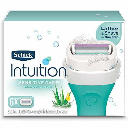 Schickk Intuition Sensitive Care with Aloe Refill Blade Cartridges, 6 Count