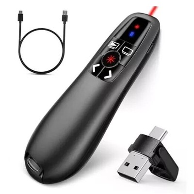 2-in-1 USB Type C Presentation Clicker, Clicker for A-F05 A-RECHARGEABLE USB-C