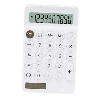 Calculator,  Standard Function Desk Calculators 10 Digit with Medium White