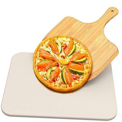 Pizza Stone for Oven and Grill, Baking Stone for Best Crispy Crust Pizza, Beige