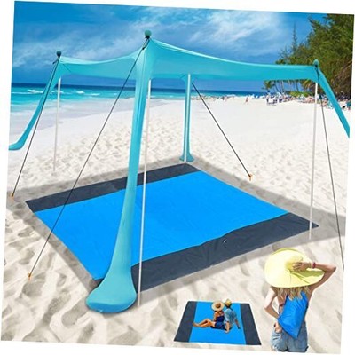Beach Canopy Beach Tent 11X11 FT Include Beach Blanket Beach 11 FT with blanket