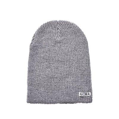 AVIMA Warmy One Mix Colors Beanie Hat For Men, Women & Kids - Grey and White