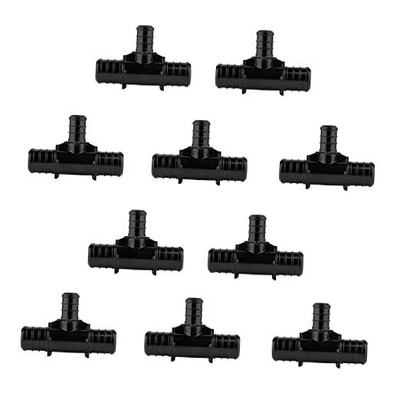  Poly PPSU Barb Crimp Pex Fitting 3/4'' X 3/4'' X 1/2'' Reducing Tee For 10 Pack