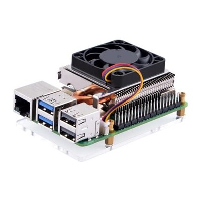  Ultra Thin ICE Tower Cooler for Raspberry Pi 5, Aluminum Heatsink with 