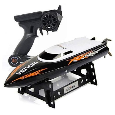  RC Racing Boat for Adults - High Speed Electronic Remote Control Black+white