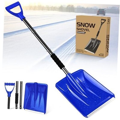 Snow Shovel, 2025 New Upgrade Large-Capacity Lightweight Aluminum Portable 