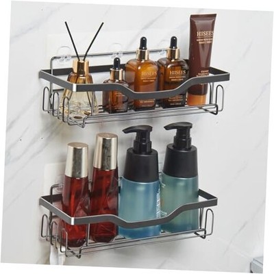 Shower Caddy Organizer Adhesive No Drilling Stainless Bathroom Wire Black Caddy