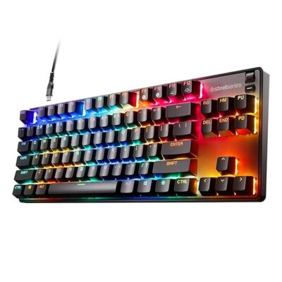 SteelSeries New Apex 9  TKL, HotSwap Optical Wired Keyboards for PC Gaming