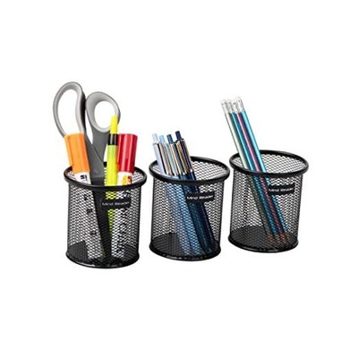 Mind Reader Pen and Accessories Holder, Set of 3, Desktop Organizer, Office, 