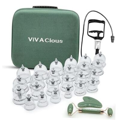 Cupping Kit for Massage Therapy - 24 Pcs Cupping Set Massage Therapy Cups | 