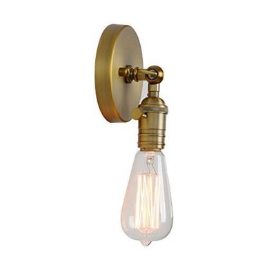  Minimalist Single Socket 1- Light Wall Sconce Lighting with On/Off Antique