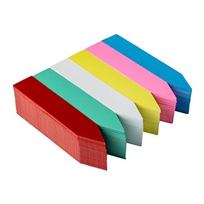 360 Pcs 4 inch Plastic Plant Nursery Garden Labels 6 Colors Pot Multicolor