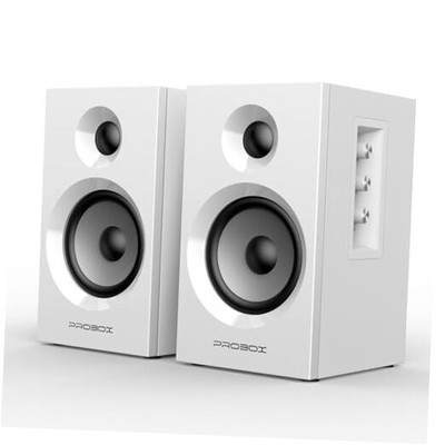 BT16 Active Bookshelf Speakers 3.5'' Woofer with 1'' Tweeter, 60W RMS White
