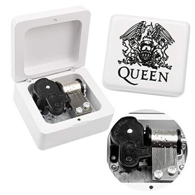 Sinzyo Queen-Bohemian Rhapsody Music Box Bohemian Rhapsody-white Wooden Box