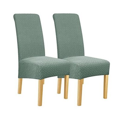 XL Size Stretch Chair Covers for Dining Room Large Dining Room Chair 2 Cyan