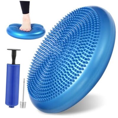  Stability Cushion Balance Pad for Core Strength Trainer and Flexibility, 