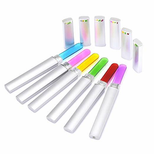 6 Pcs Crystal Glass Nail File Set - Double-Sided Manicure & Pedicure Finger Tool