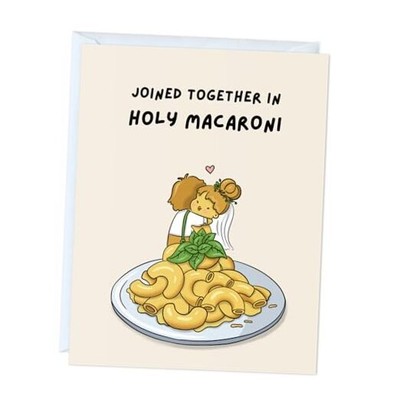  Funny Wedding Card, Engagement Bridesmaid Joined together in holy MACARONI