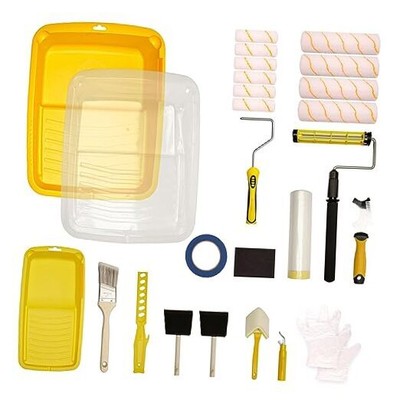  Paint Rollers 9 Inch,Paint Roller Kit, Paint Roller Extension Pole, 12''Paint 
