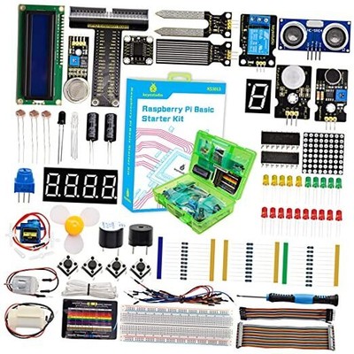  Basic Starter Kit for Raspberry Pi 4 3 3B/2B/B+, with Tutorials C+ Python 