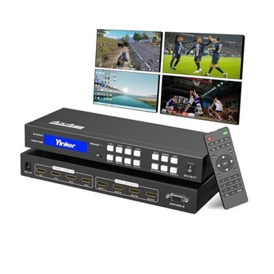 4K HDMI Matrix Switch 4x4, 4K@30Hz HDMI Matrix Switcher Splitter 4 4 in 4 out