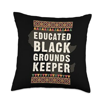 Educated Guard Black History Juneteenth Throw Pillow, Multicolor 18x18