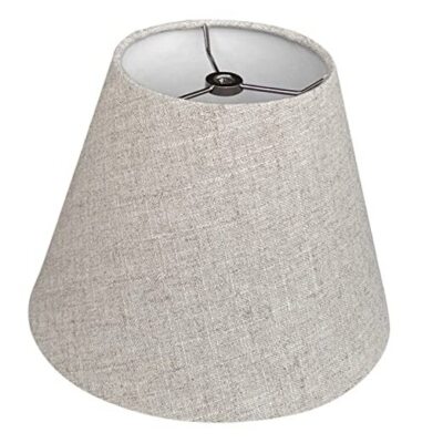  Barrel White Small Lamp Shade for Table Lamps Replacement, 5x9x7 Brown