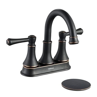 Oil Rubbed Bronze 2 Handle Centerset Bathroom Sink Oil Rubbed Bronze-067Y