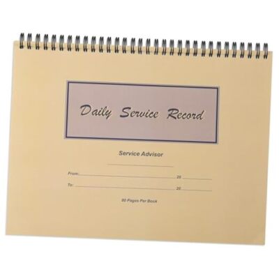 Pcs Daily Service Record Book 8.5 xInch Activity Log Notepads 80 Pages/Book 1