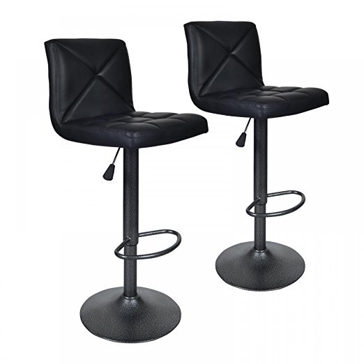 2 Pu Leather Modern Adjustable Swivel Barstools Hydraulic Chair Bar Stools Bt10