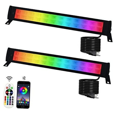  2 Pack 50W RGB Wall Washer Light, Stage Wash Light Bar, RGB Light 50W RGB*2