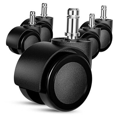 Office Chair Wheels Replacement, 5 Pcs 2 Inch Office Chair Casters Heavy Duty, 